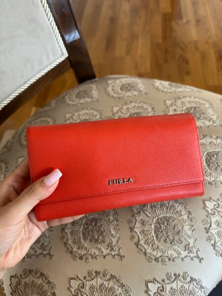 Furla кожаный красный кошелек