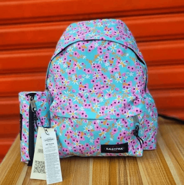 Sac à dos Eastpak floral turquoise