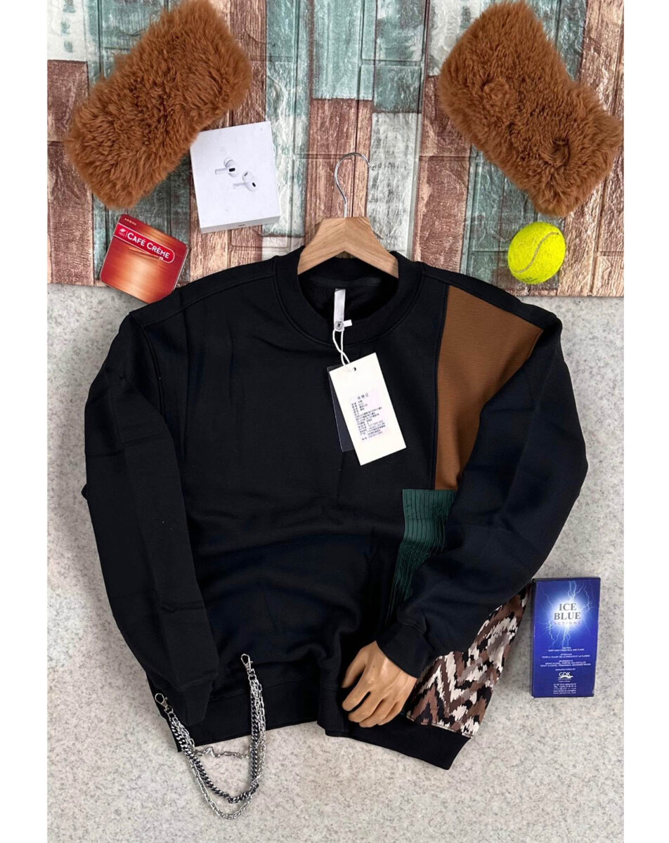 Sweat-shirt homme col rond