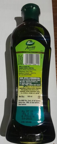 Dabur Amla Hair Oil 180ml