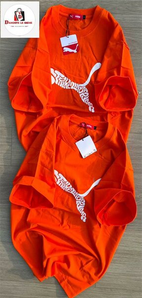 T-shirt orange homme