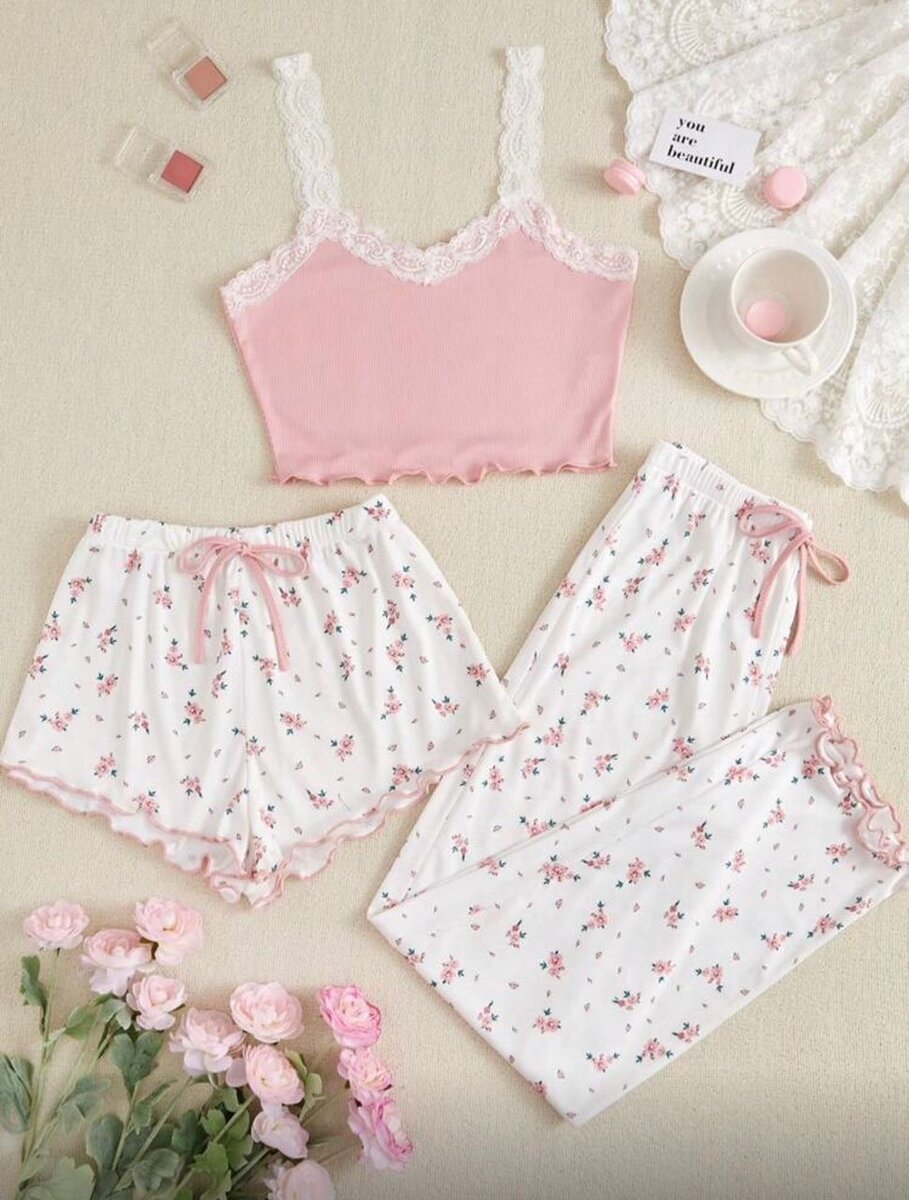 Ensemble Pyjama Femme Floral