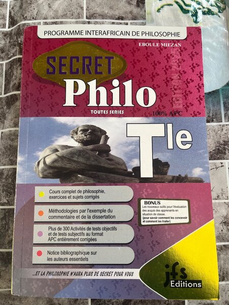 Livre Philosophie Terminale Secret