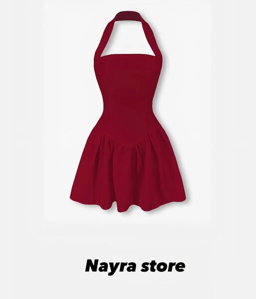 Tablier rétro rouge élégant