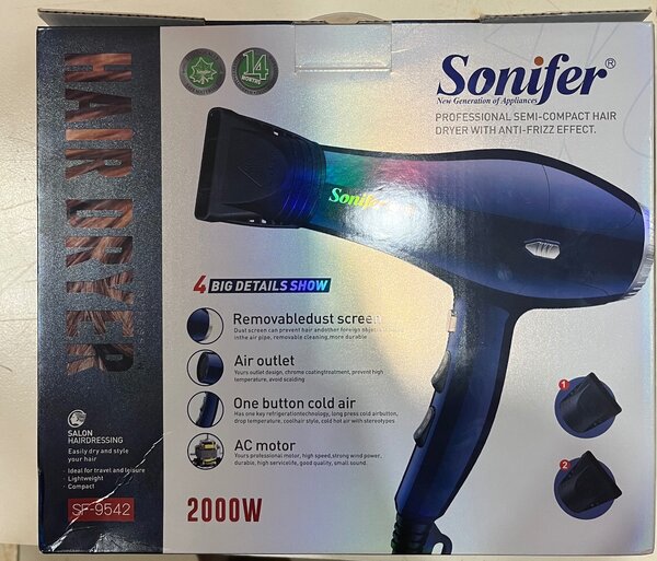 Sèche-cheveux Sonifer 2000W