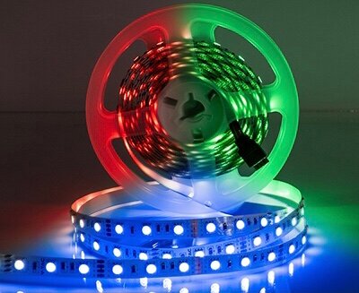 Bandes lumineuses LED colorées