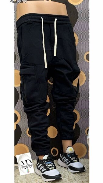 Pantalon cargo noir tendance