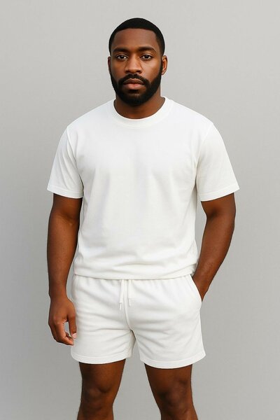 Ensemble décontracté blanc homme