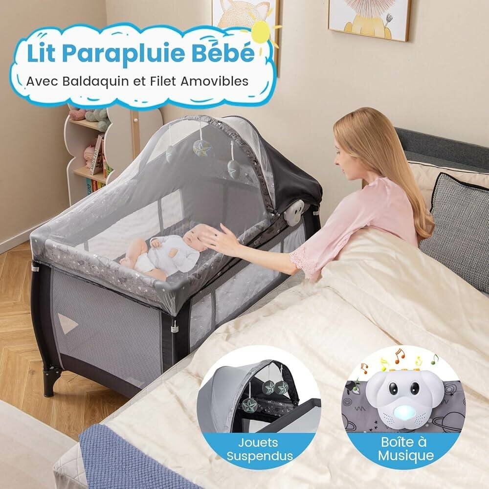 Lit Parapluie Bébé Portable