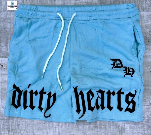 Shorts "Dirty Hearts" bleus