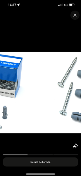 Vis et chevilles robustes