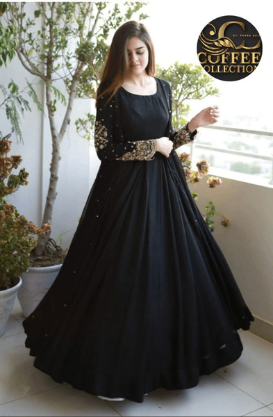 Elegant Embroidery Maxi Suit 3 PCs Shamoz Suit