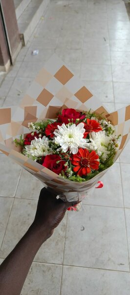 Bouquet de fleurs fraîches colorées