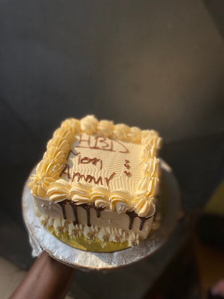 Gâteau d'anniversaire crémeux