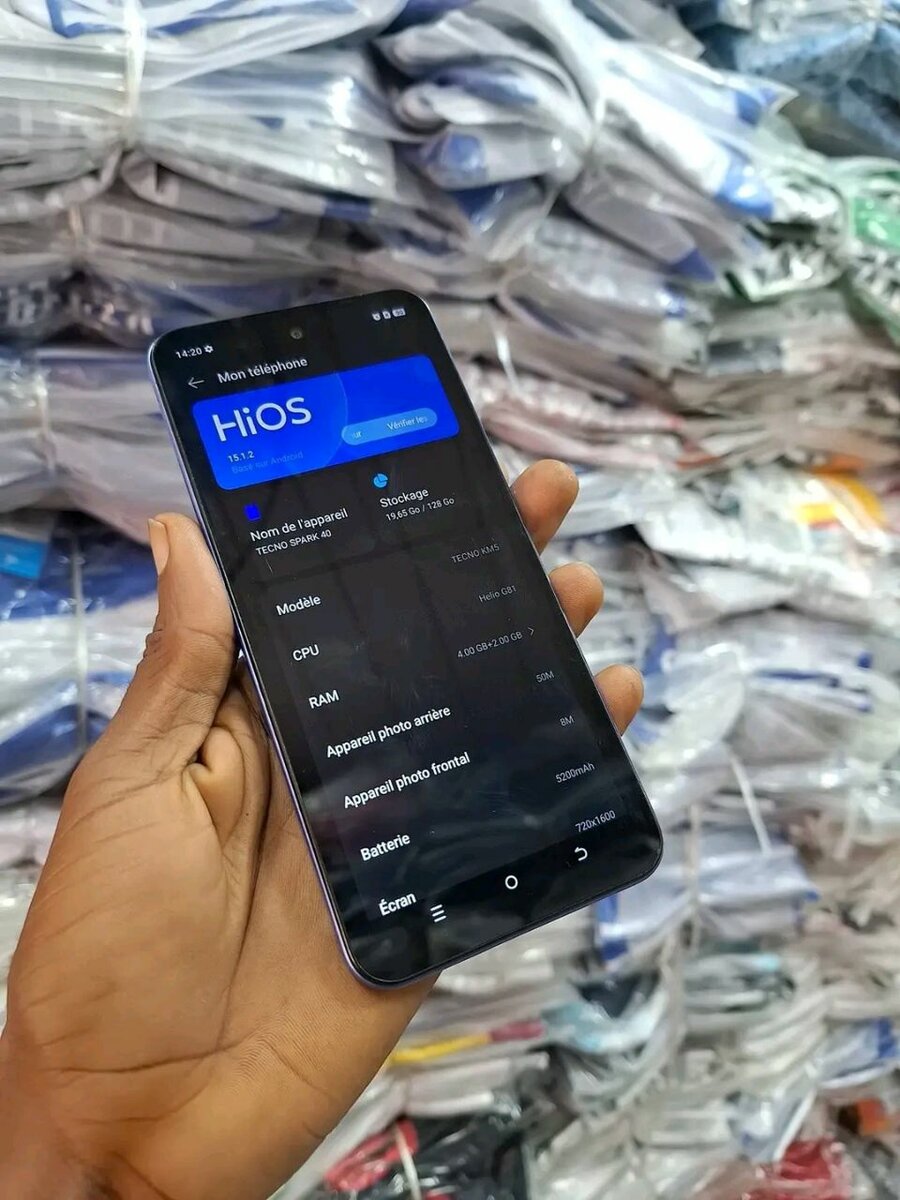 Téléphone portable HiOS neuf