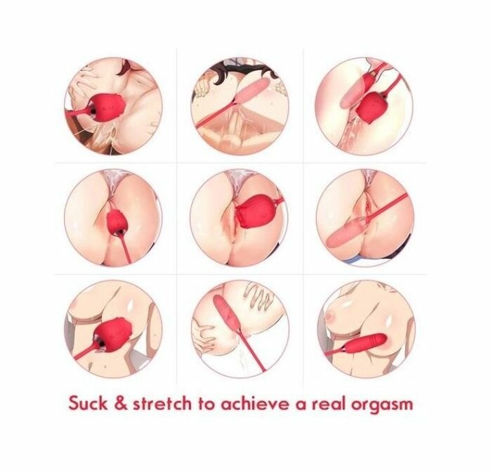 Two in one Rose-shaped Clit su