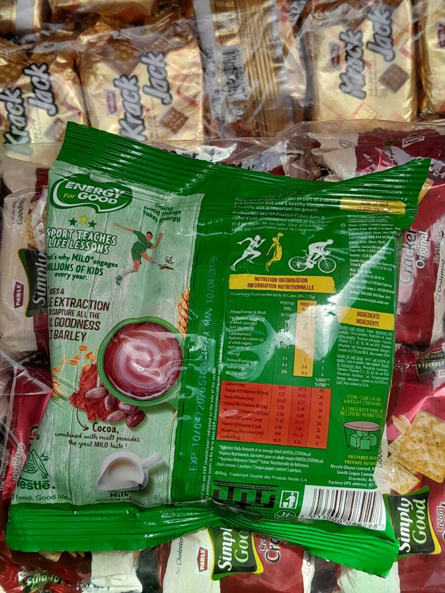 Nestle Chocomilo energy cubes