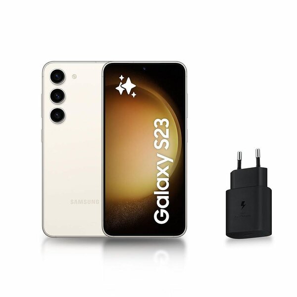 Samsung Galaxy S23 avec chargeur