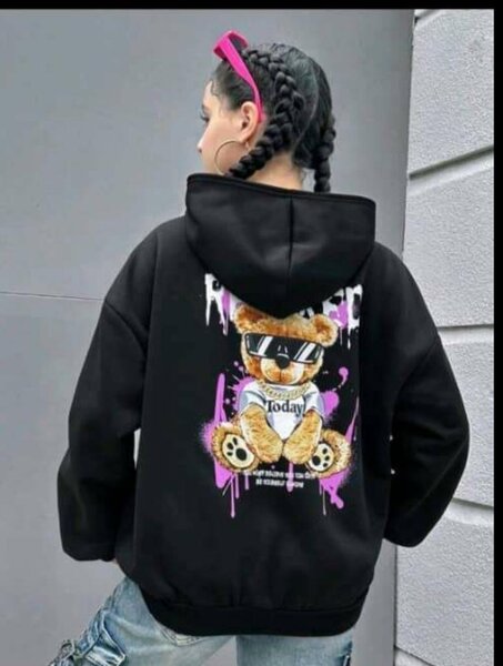 Sweat à capuche ours stylé