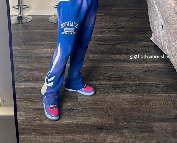 Pantalon de jogging bleu dégradé