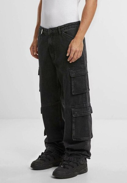 Pantalon cargo noir pour homme