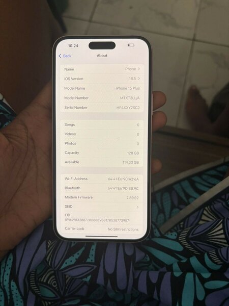 iPhone 15 Plus Rose 128 gigas