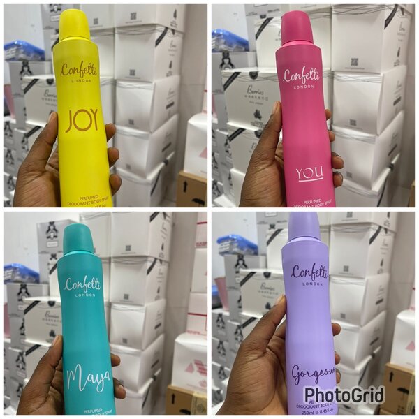Confetti london deodorant body spray