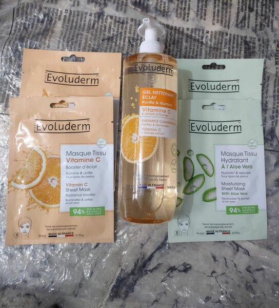 Masque et Gel Nettoyant Éclat Evoluderm