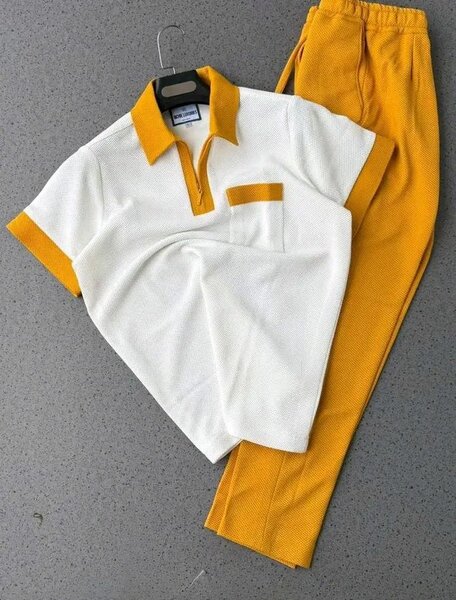 Ensemble homme - Polo et pantalon jaune