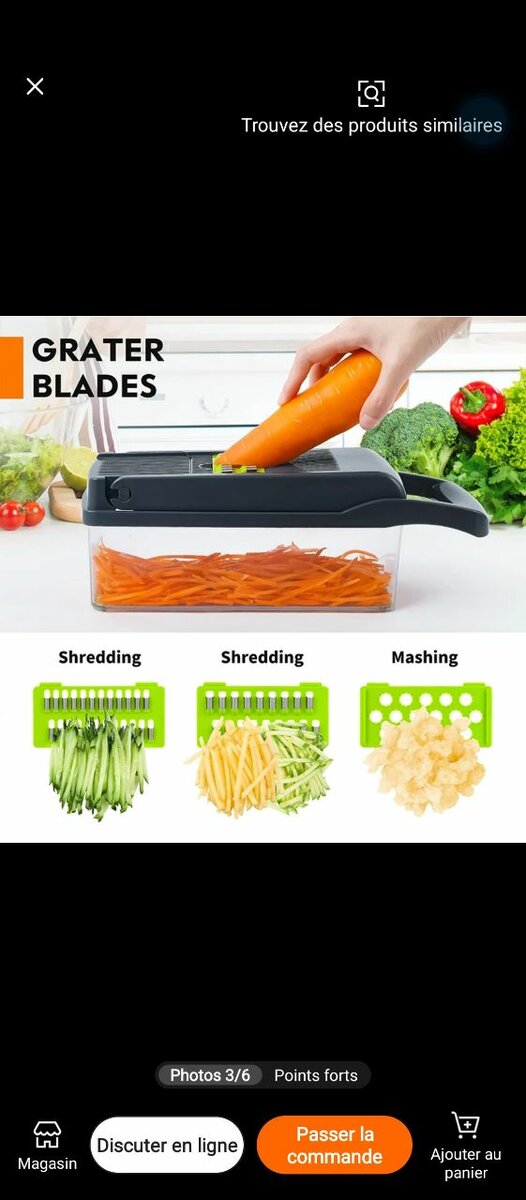 Coupe-Légumes Multifonction 11 en 1