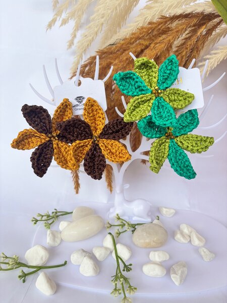 Handmade crochet earrings