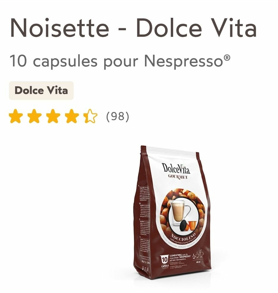 Dolce vita Noisette