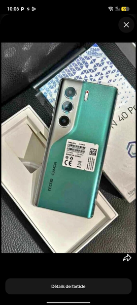 Téléphone portable TECNO CAMON 20