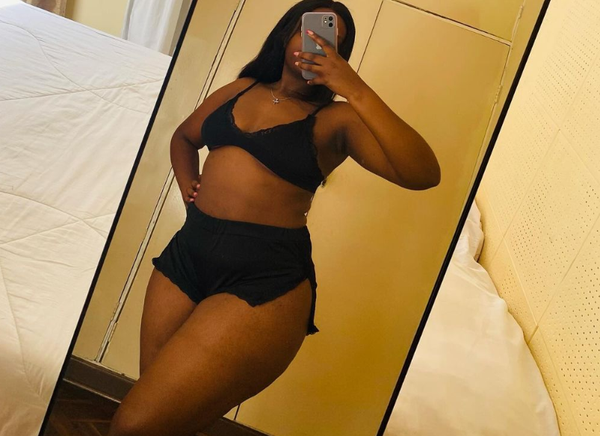 top and shorts black