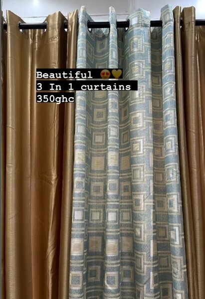 Beautiful texture 🥰 3 lN 1 curtains