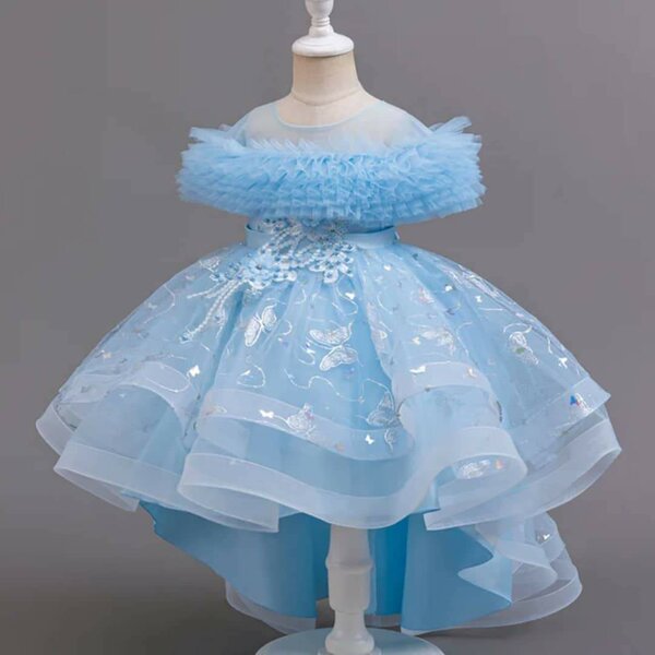Robe de princesse bleue 7-8 an