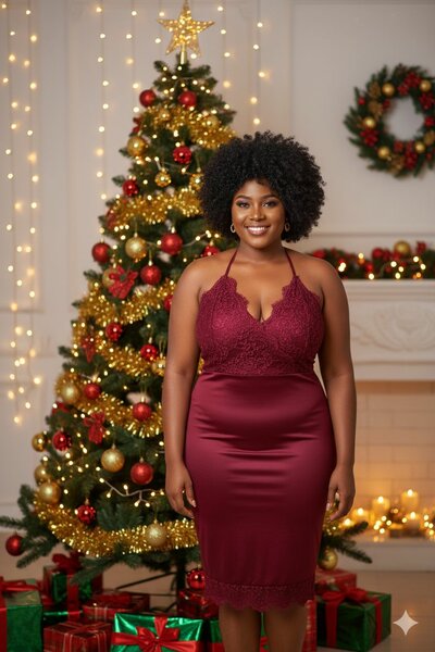 Robe rouge 3XL Shein