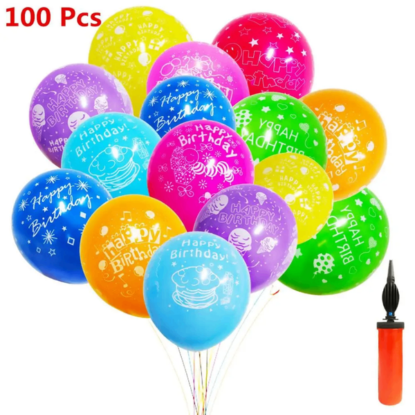 Ballons Anniversaire Multicolores