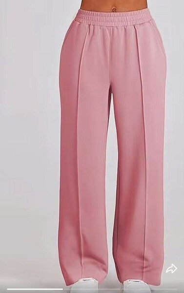 Pantalon large rose femme