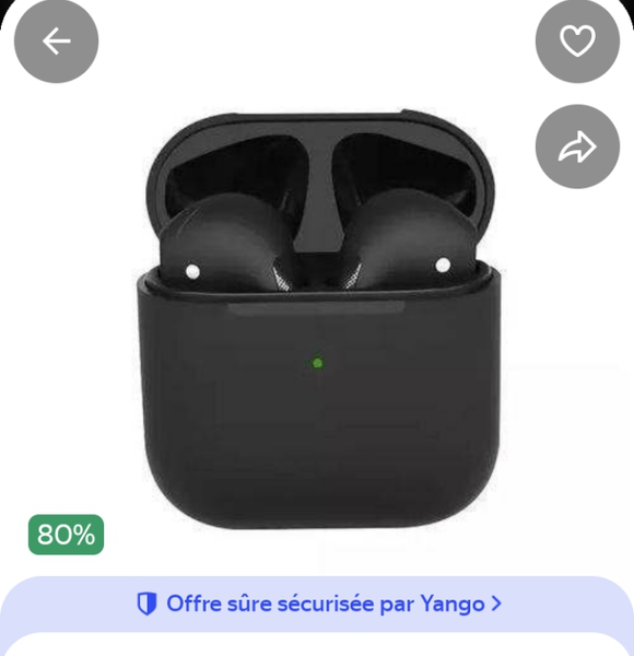 Écouteurs sans fil Bluetooth noirs