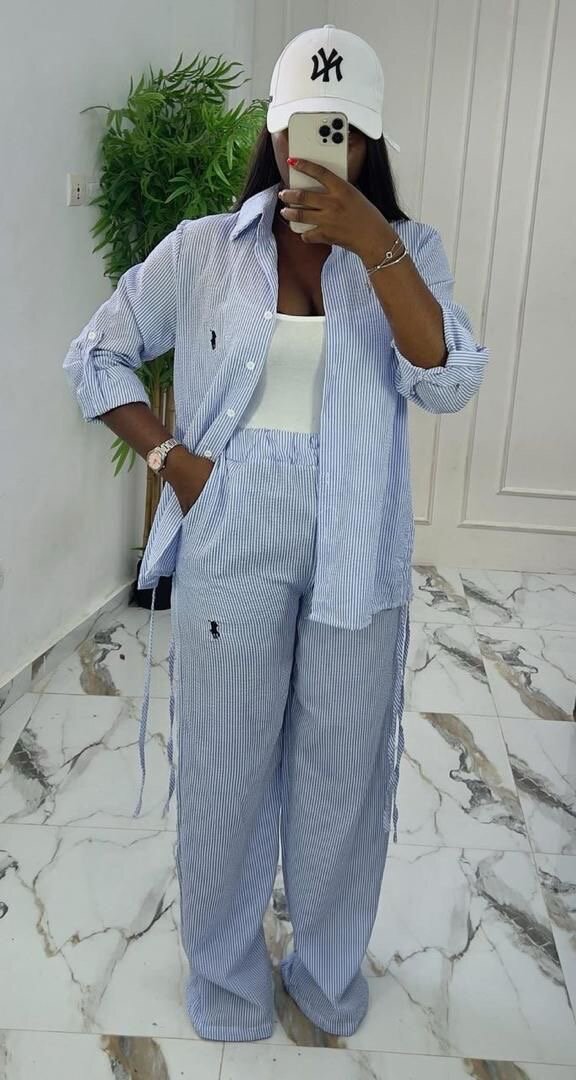 Ensemble pantalon fluide femme