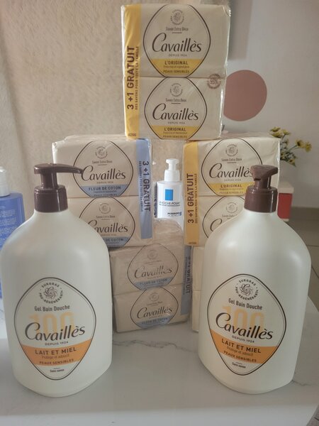 Roger cavailles gel douche,savon lot de 4