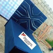 custom made bed with a high base