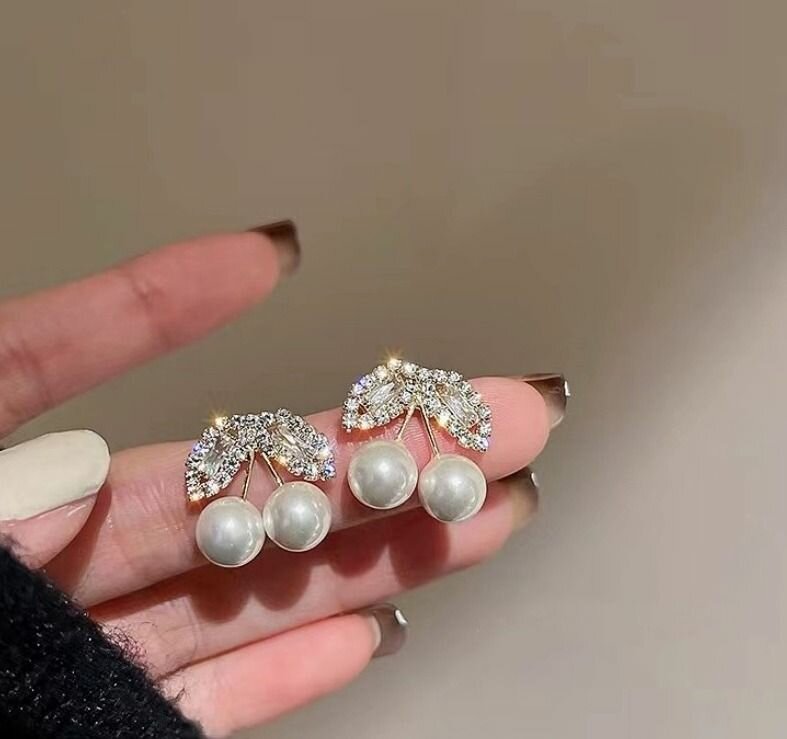 Boucles d'oreilles élégantes en perles