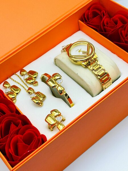 Élégant Coffret Cadeau Bijoux et Montre