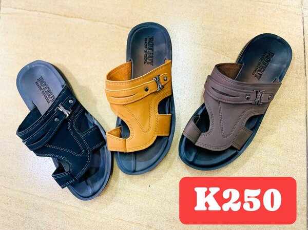 Synthetic leather slippers