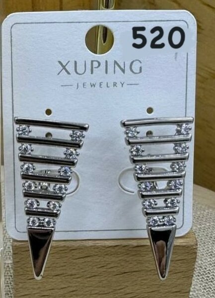 Массивные серьги геометрической формы