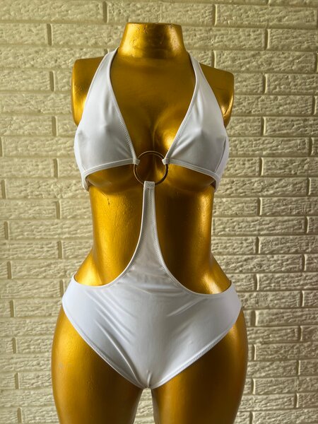 Monokini Blanc Élégant