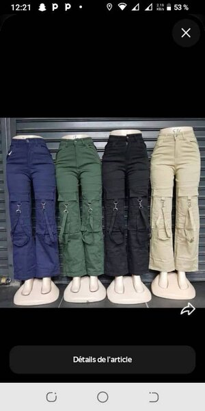 Pantalons Cargo Femme Style Urbain