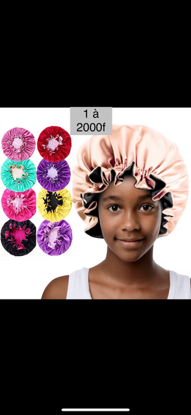 Bonnet de Nuit Satin Réversible